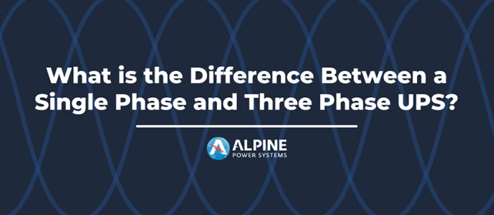 Single Phase vs Three Phase UPS