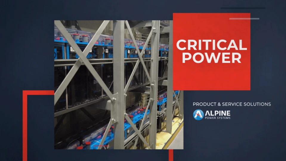 Alpine Power Systems Critical Power video intro
